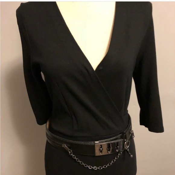 BCBG toggle and chain belt in black - Picture 1 of 13